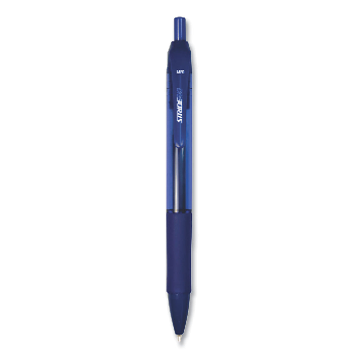 StrideRio Gel Pen, Retractable, Medium 0.7 mm, Blue Ink, Translucent Blue Barrel, 12/Box (52002)