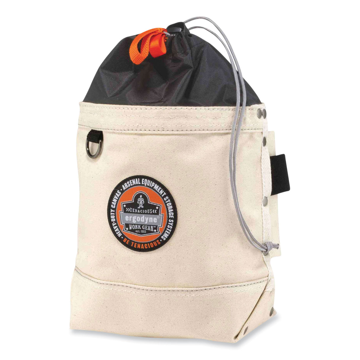 ergodyne Arsenal 5725 Topped Bolt Bag, 5 x 10 x 9, Canvas, White (14425)