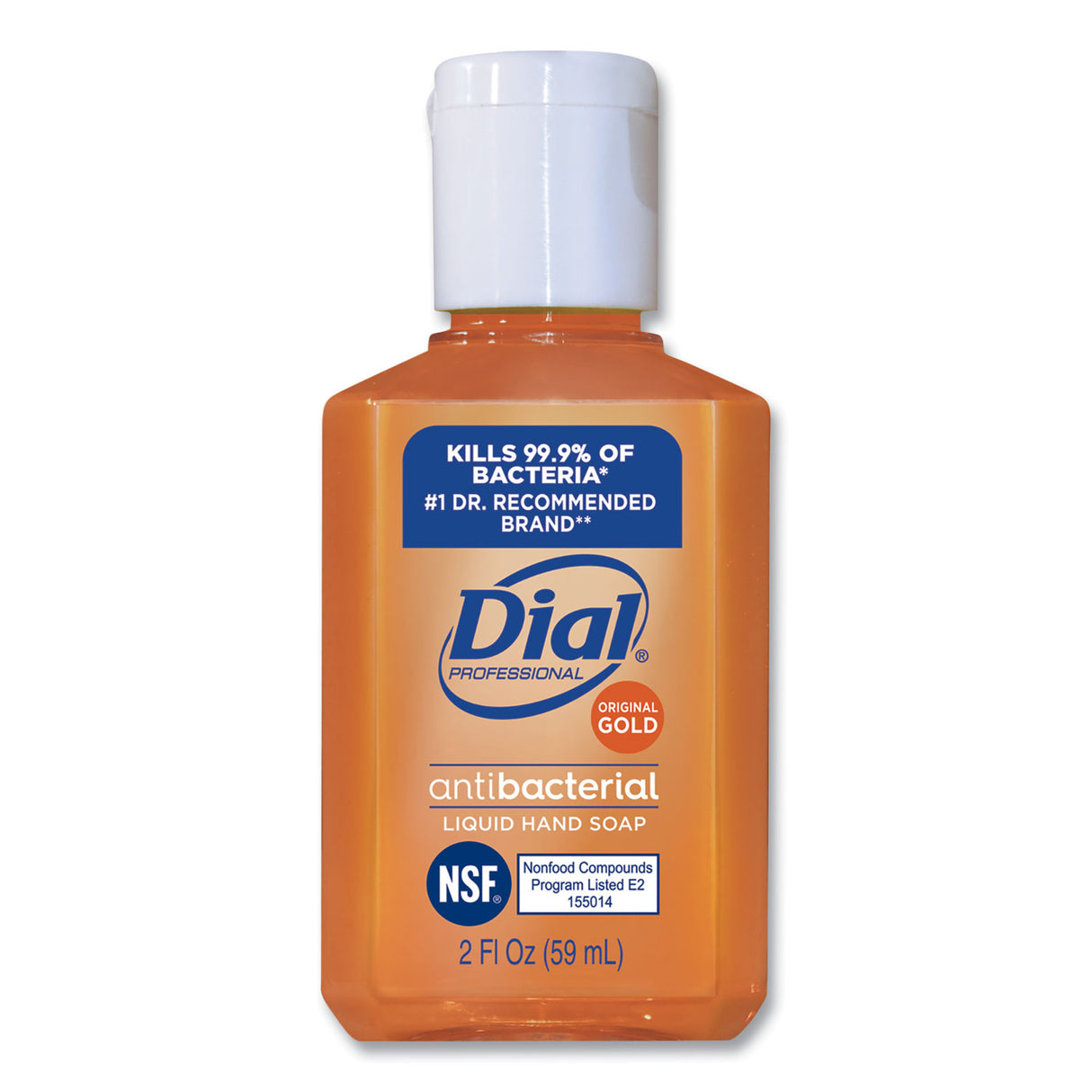 Dial Gold Antibacterial Liquid Hand Soap, Floral Scent, 2 oz, 144/Carton (32966)