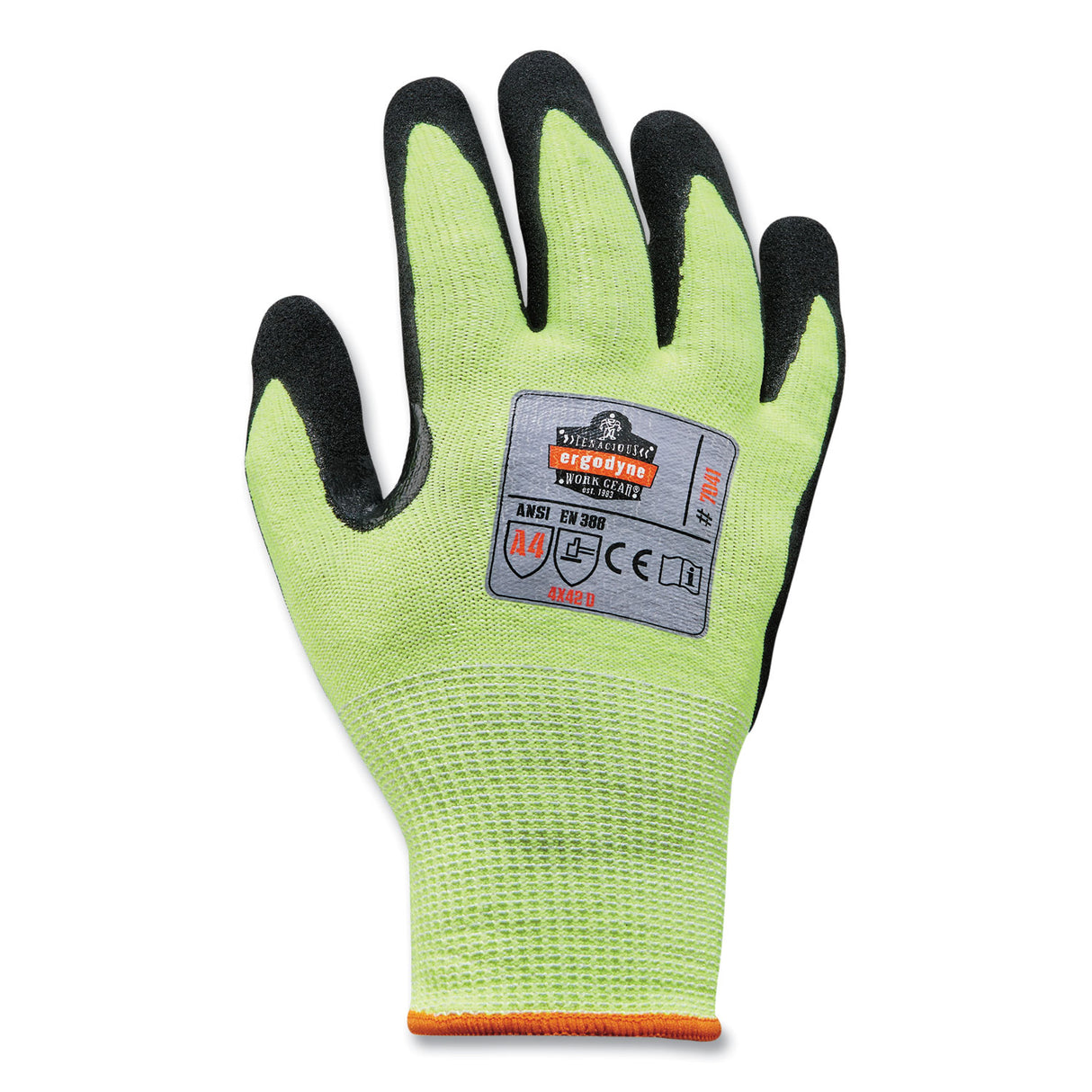 ergodyne ProFlex 7041-CASE ANSI A4 Nitrile Coated CR Gloves, Lime, X-Large, 144 Pairs/Carton (17825)