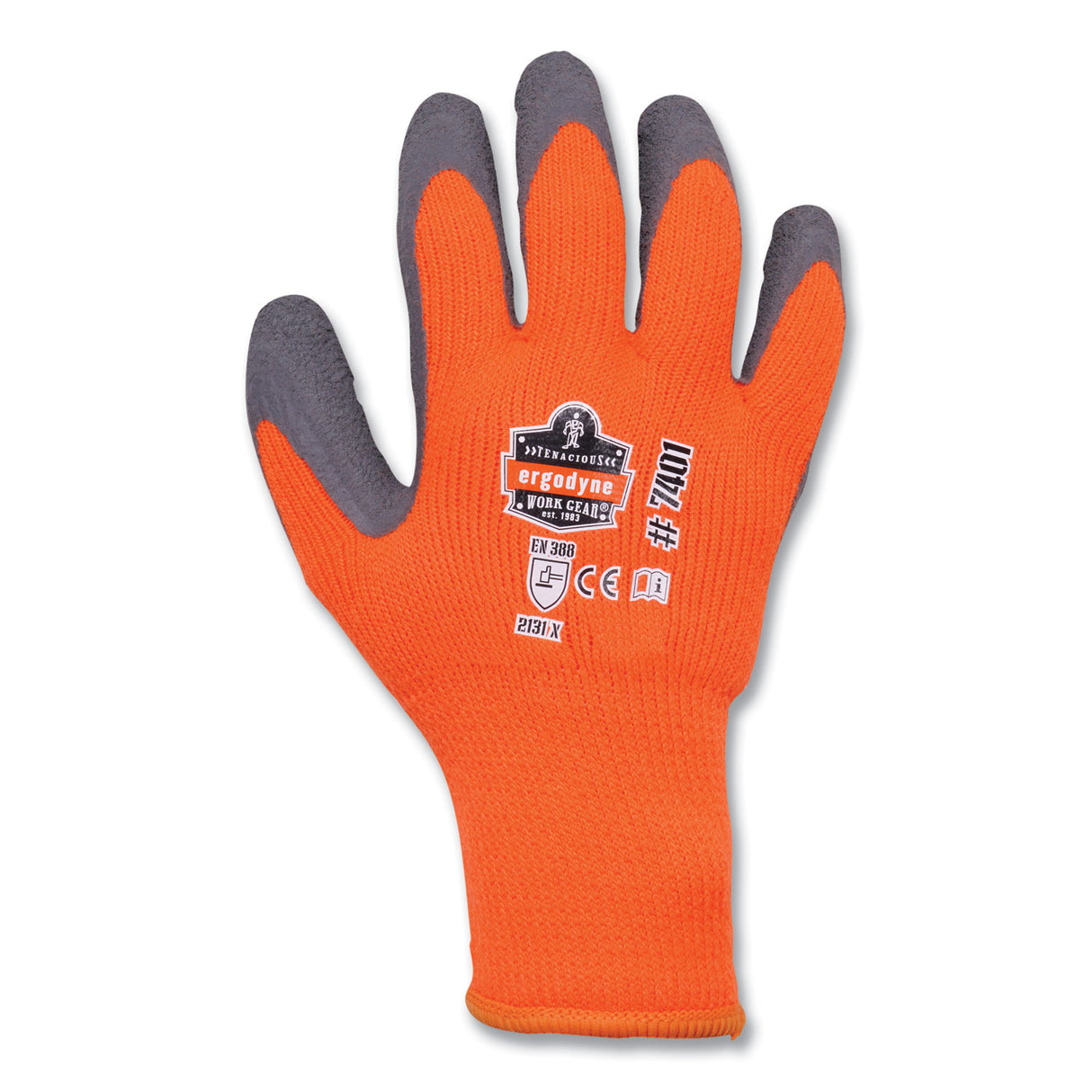 ergodyne ProFlex 7401-CASE Coated Lightweight Winter Gloves, Orange, Medium, 144 Pairs/Carton (17893)