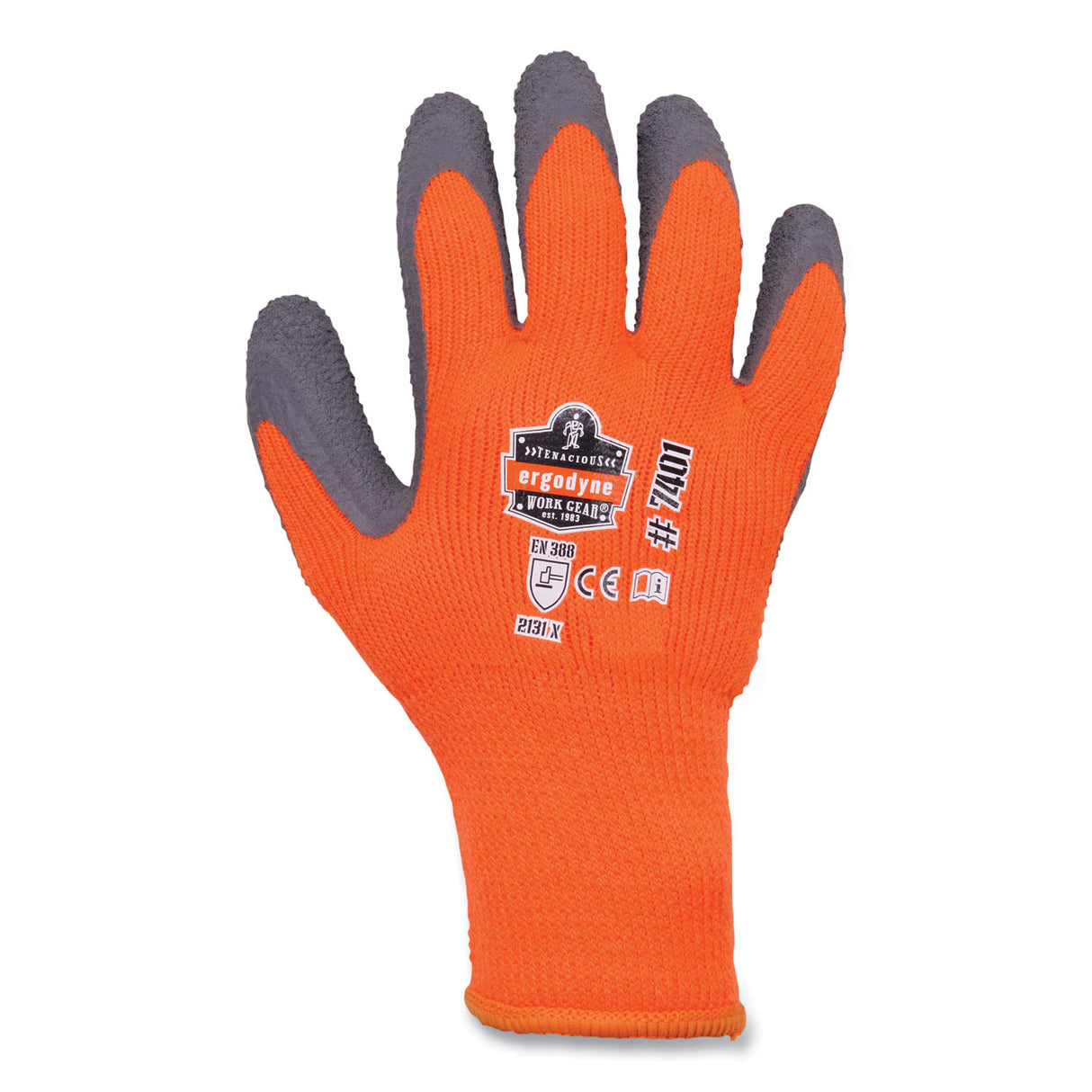 ergodyne ProFlex 7401-CASE Coated Lightweight Winter Gloves, Orange, 2X-Large, 144 Pairs/Carton (17896)