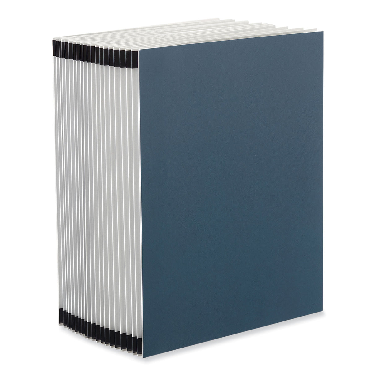 Universal Expanding Desk File, 20 Dividers, Alpha Index, Letter Size, Blue Cover (UNV30540)