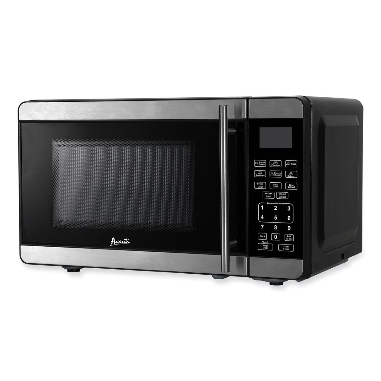Avanti 0.7 Cubic Foot Microwave Oven, 700 Watts, Stainless Steel/Black (MT7V3S)