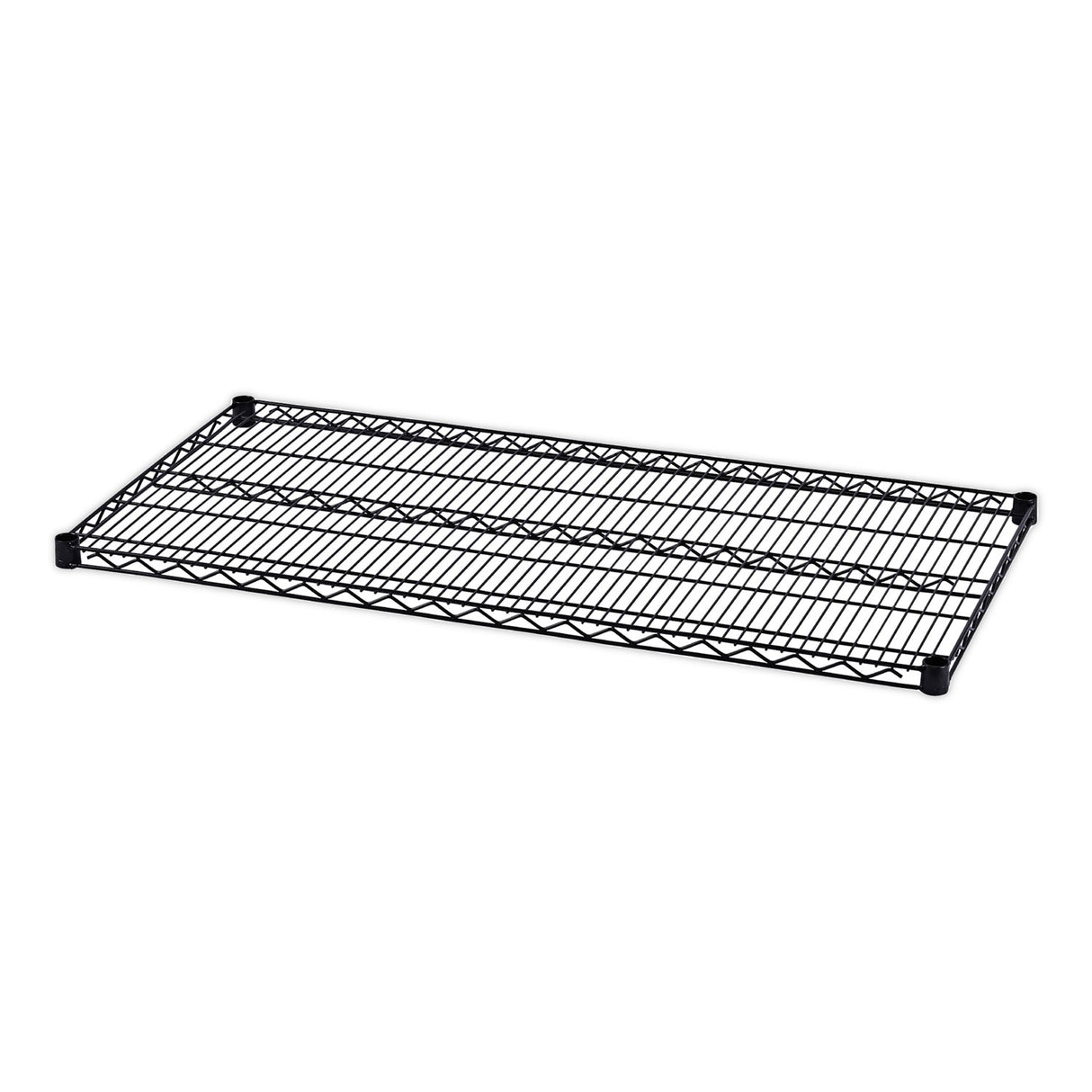 Alera Industrial Wire Shelving Extra Wire Shelves, 48w x 24d, Black, 2 Shelves/Carton (ALESW584824BL)