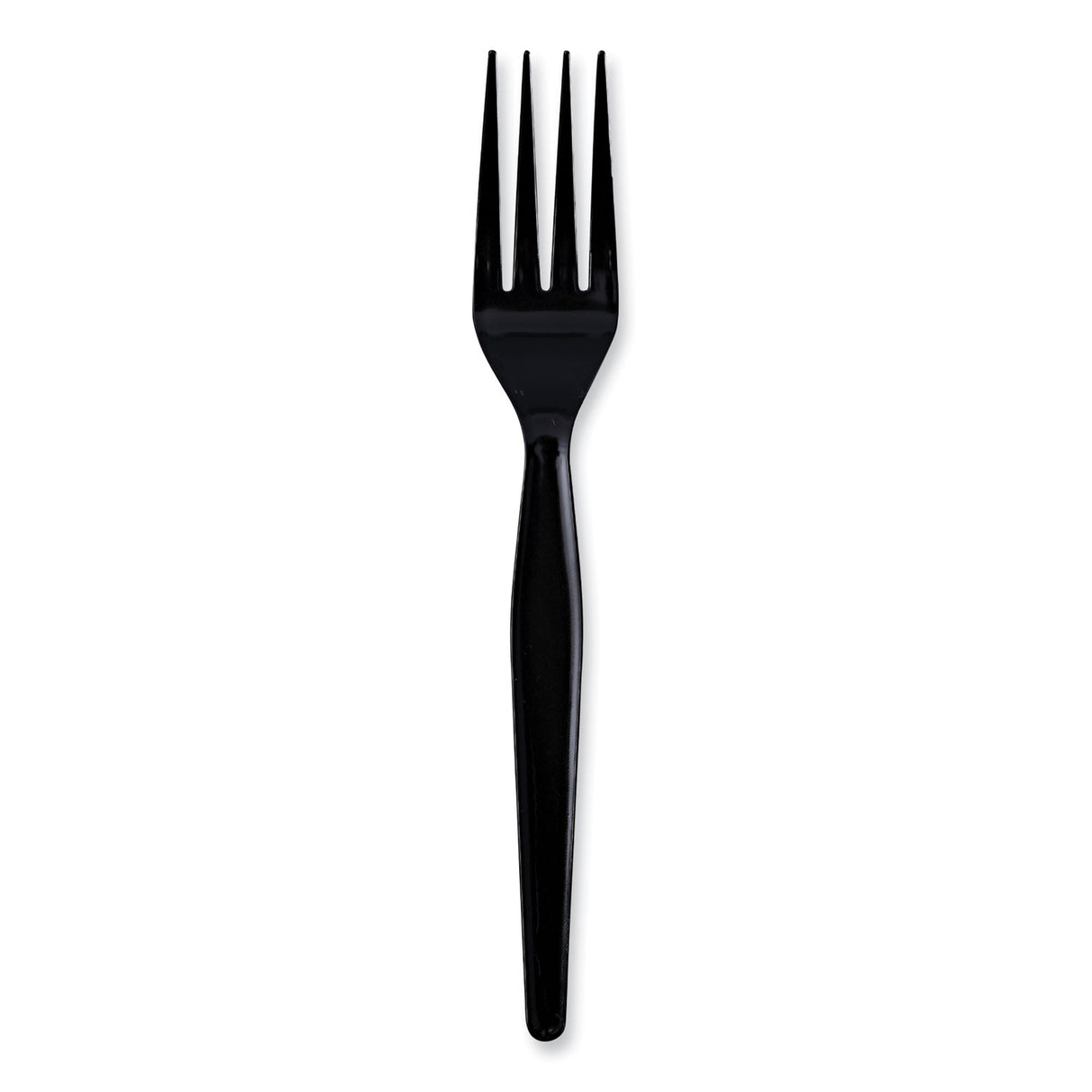 Boardwalk Heavyweight Wrapped Polystyrene Cutlery, Fork, Black, 1,000/Carton (BWKFORKHWPSBIW)