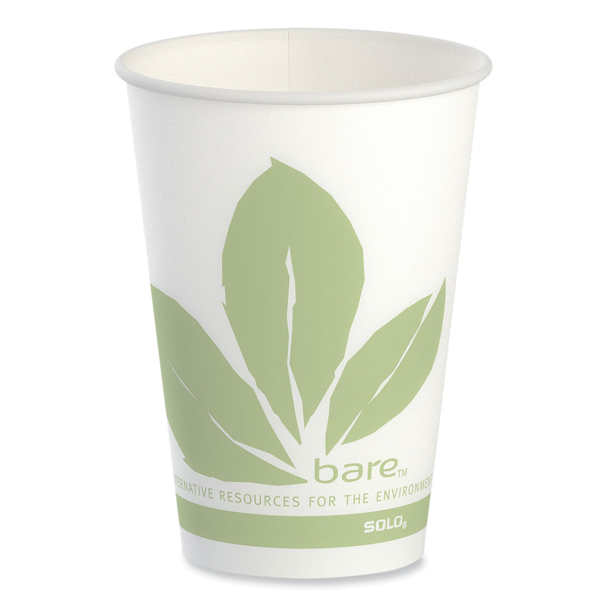 Bare Eco-forward Paper Cold Cups, 7 Oz, Green/white, 100/sleeve, 20 Sleeves/carton