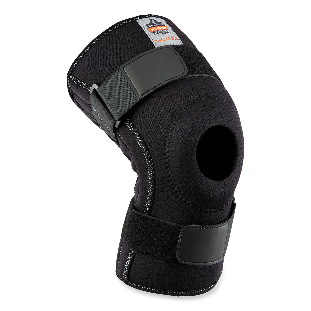 ergodyne ProFlex 620 Open Patella Spiral Stays Knee Sleeve, Small, Black (16542)