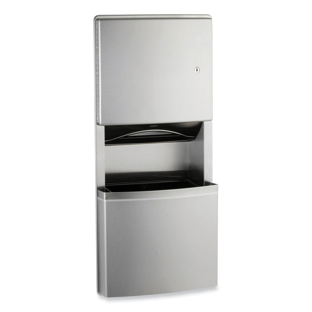 Bobrick Contura SeriesRecessed Paper Towel Dispenser/Waste Receptacle with TowelMate/LinerMate, 12.75x5.51x28, Satin Stainless Steel (4369)