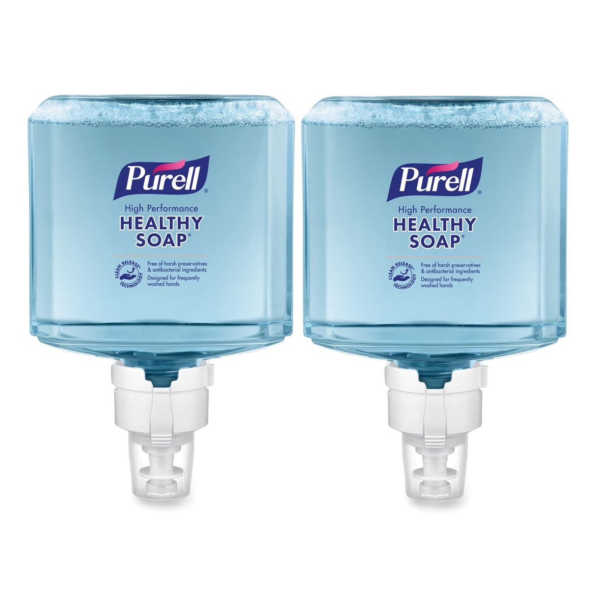 PURELL CLEAN RELEASE Technology (CRT) HEALTHY SOAP High Performance Foam Refill, For ES8 Dispensers, Fragrance-Free, 1,200 mL, 2/CT (778502)
