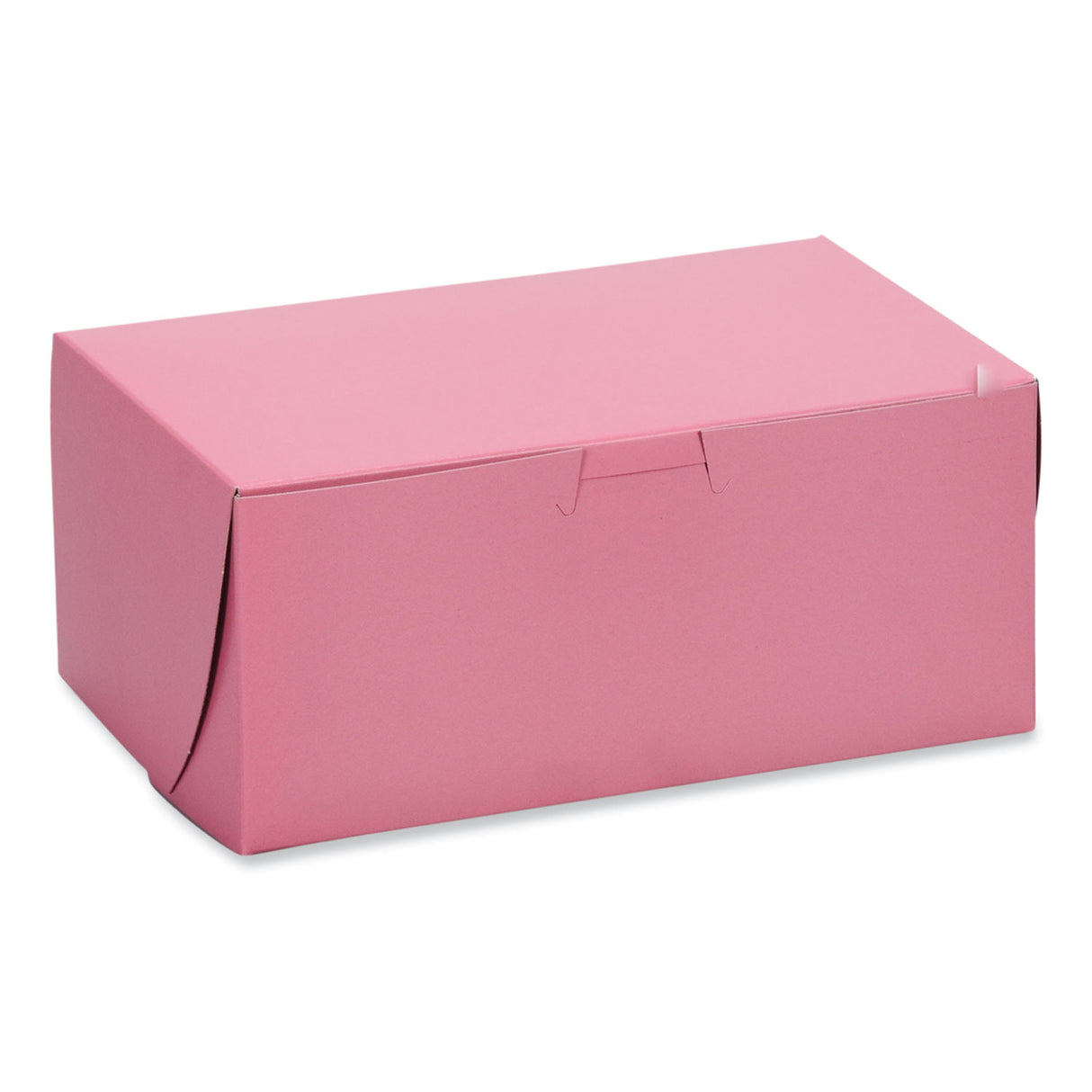 SCT Pink One-Piece Non-Window Bakery Box, 7 x 7 x 4, Pink, Paper, 250/Carton (0821)