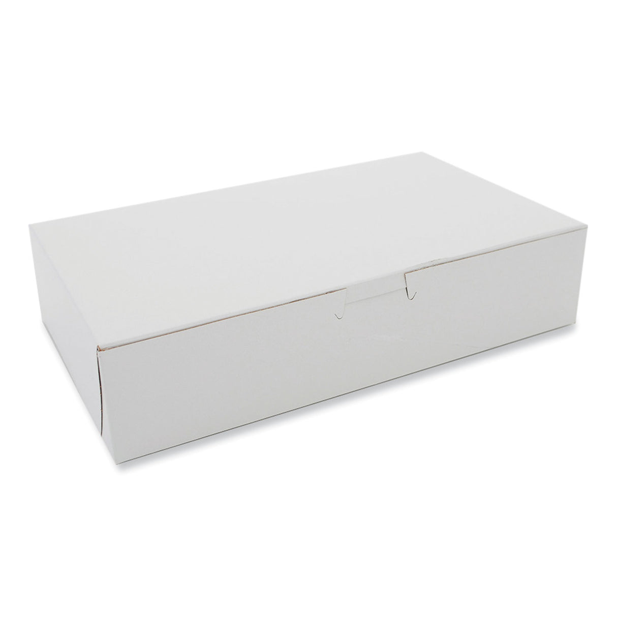SCT White One-Piece Non-Window Bakery Boxes, 10 x 6 x 2.25, White, Paper, 250/Carton (0967)