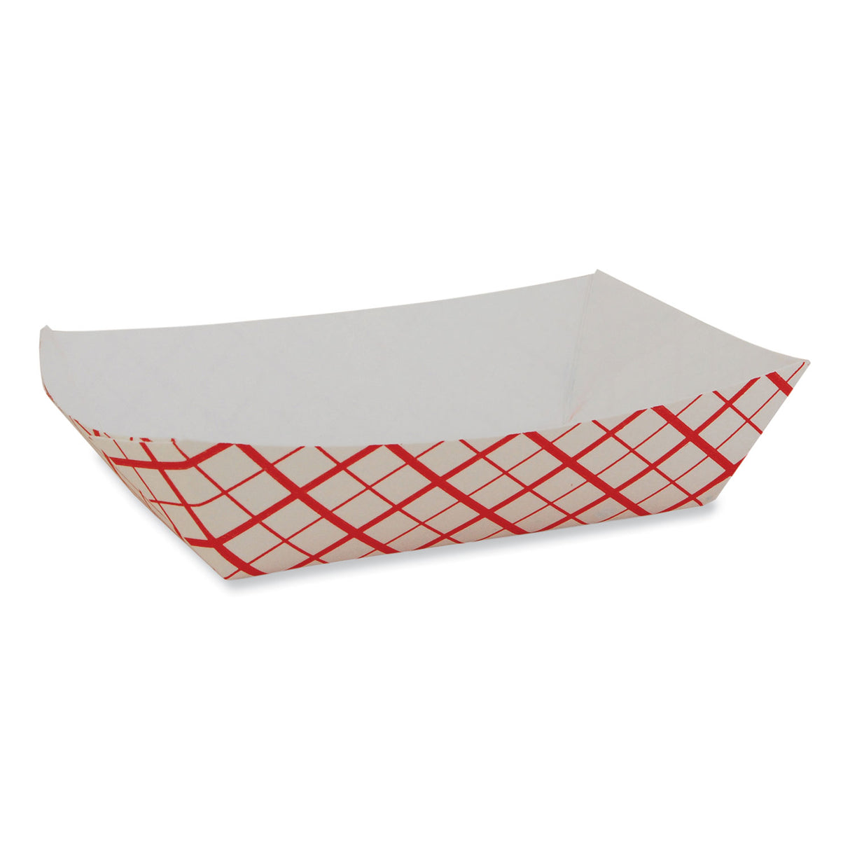 SCT Paper Food Baskets, 0.25 lb Capacity, 4 x 2.68 x 1.03, Red/White, Paper, 1,000/Carton (0401)