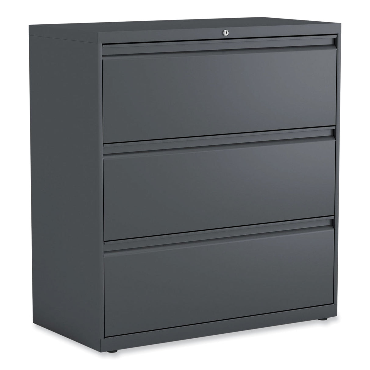Alera Lateral File, 3 Legal/Letter/A4/A5-Size File Drawers, Charcoal, 36" x 18.63" x 40.25" (ALEHLF3641CC)