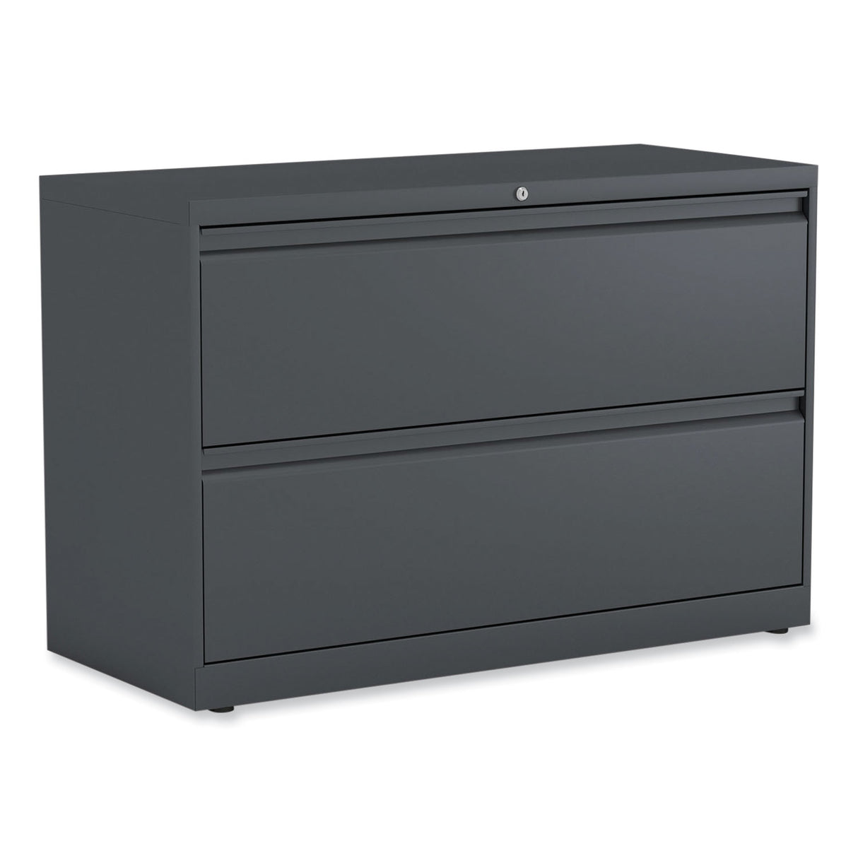 Alera Lateral File, 2 Legal/Letter-Size File Drawers, Charcoal, 42" x 18.63" x 28" (ALEHLF4229CC)