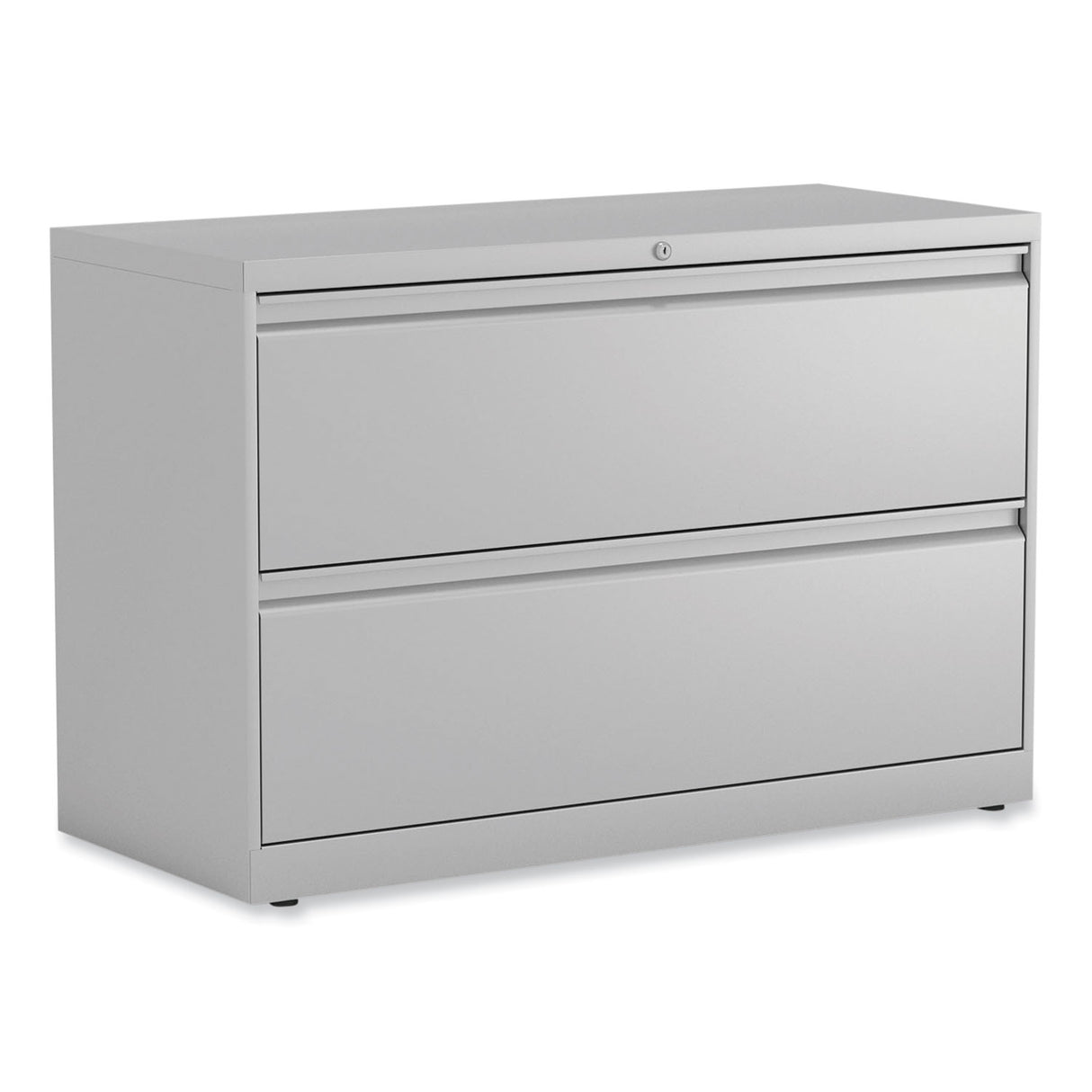 Alera Lateral File, 2 Legal/Letter-Size File Drawers, Light Gray, 42" x 18.63" x 28" (ALEHLF4229LG)