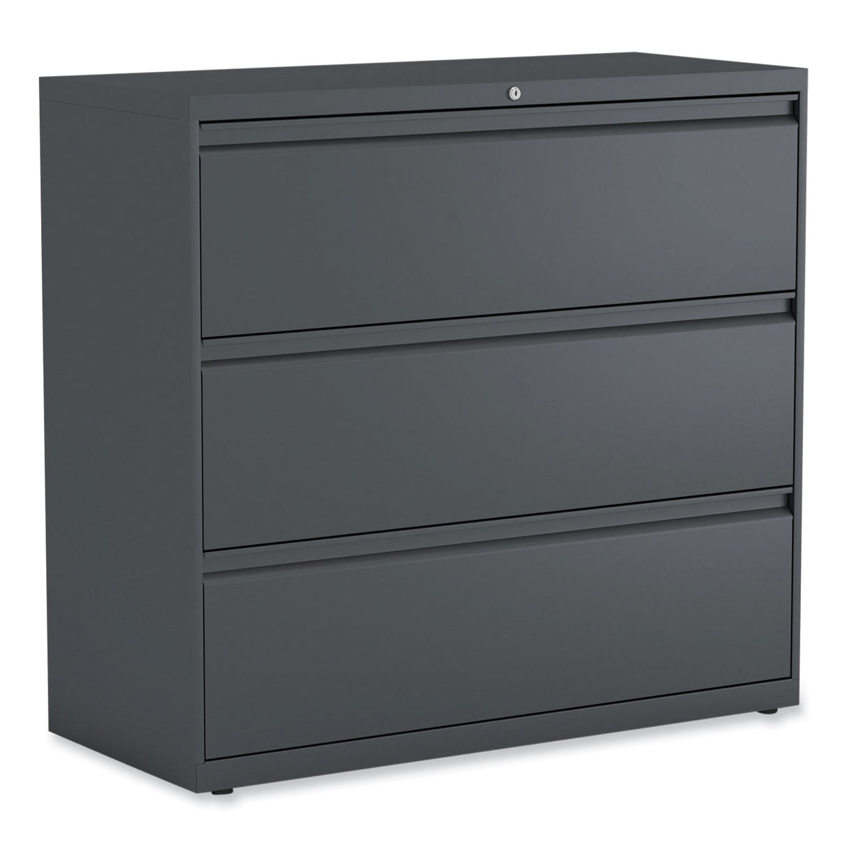 Alera Lateral File, 3 Legal/Letter/A4/A5-Size File Drawers, Charcoal, 42" x 18.63" x 40.25" (ALEHLF4241CC)