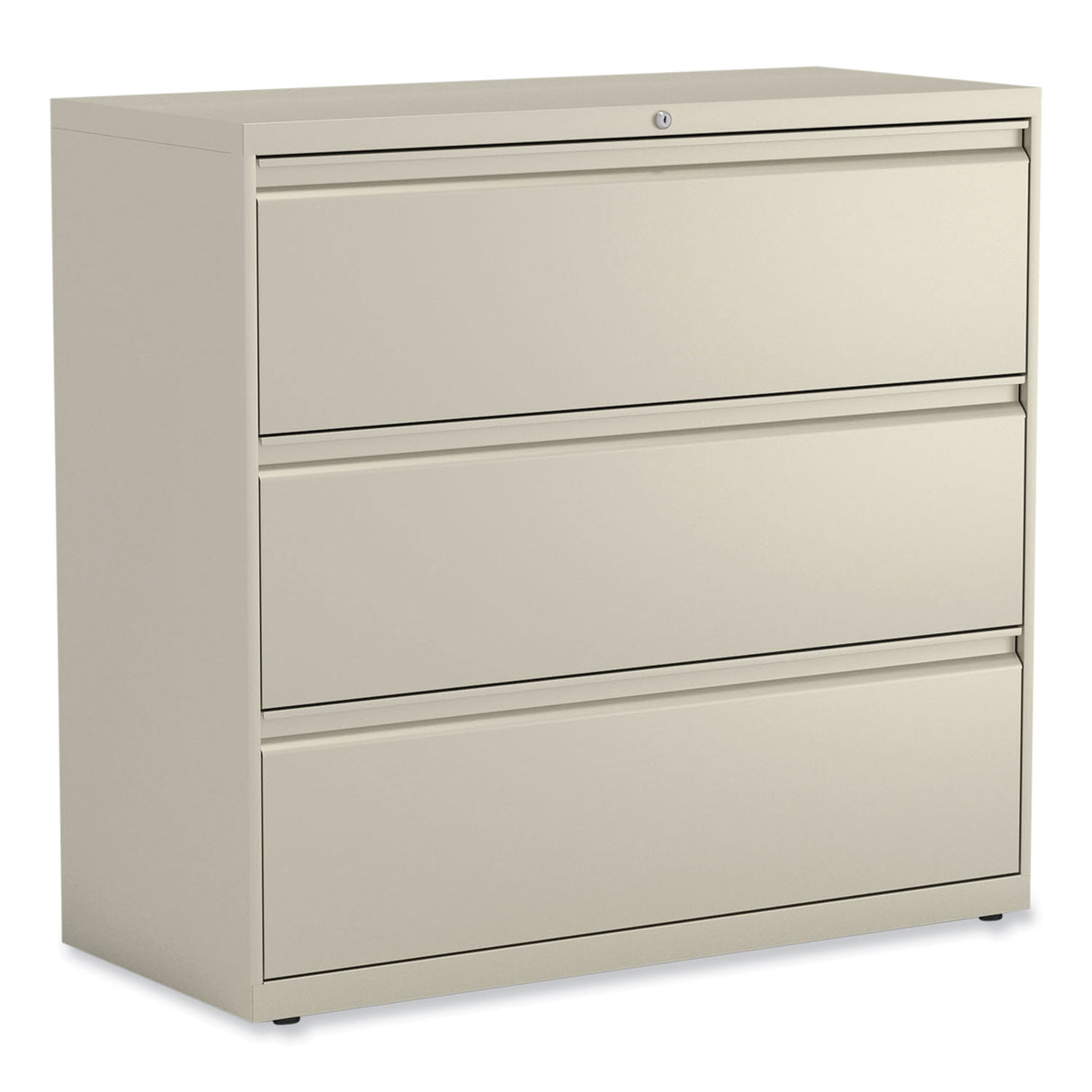 Alera Lateral File, 3 Legal/Letter/A4/A5-Size File Drawers, Putty, 42" x 18.63" x 40.25" (ALEHLF4241PY)