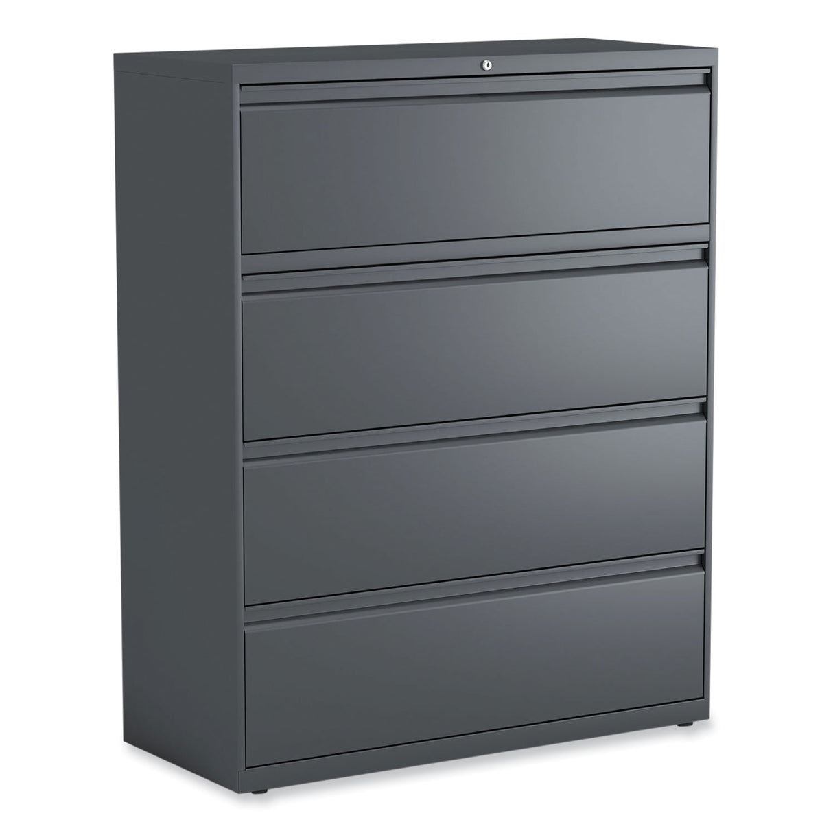 Alera Lateral File, 4 Legal/Letter/A4/A5-Size File Drawers, Charcoal, 42" x 18.63" x 52.5" (ALEHLF4254CC)