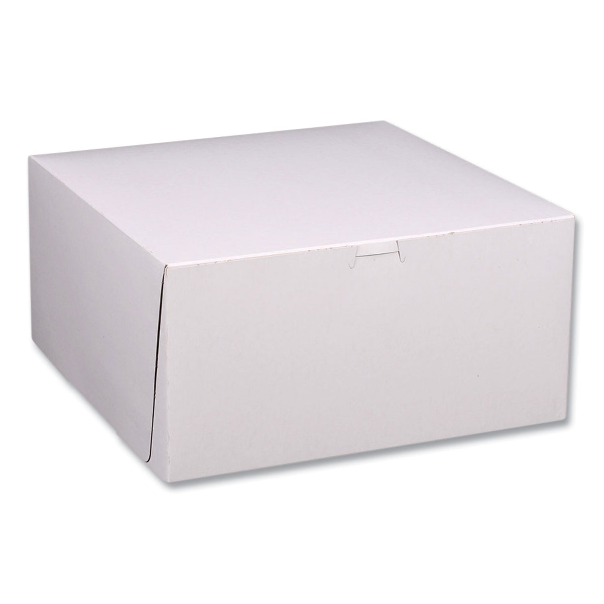 SCT White One-Piece Non-Window Bakery Boxes, Standard, 12 x 12 x 6, White/Kraft, Paper, 50/Bundle (1589)