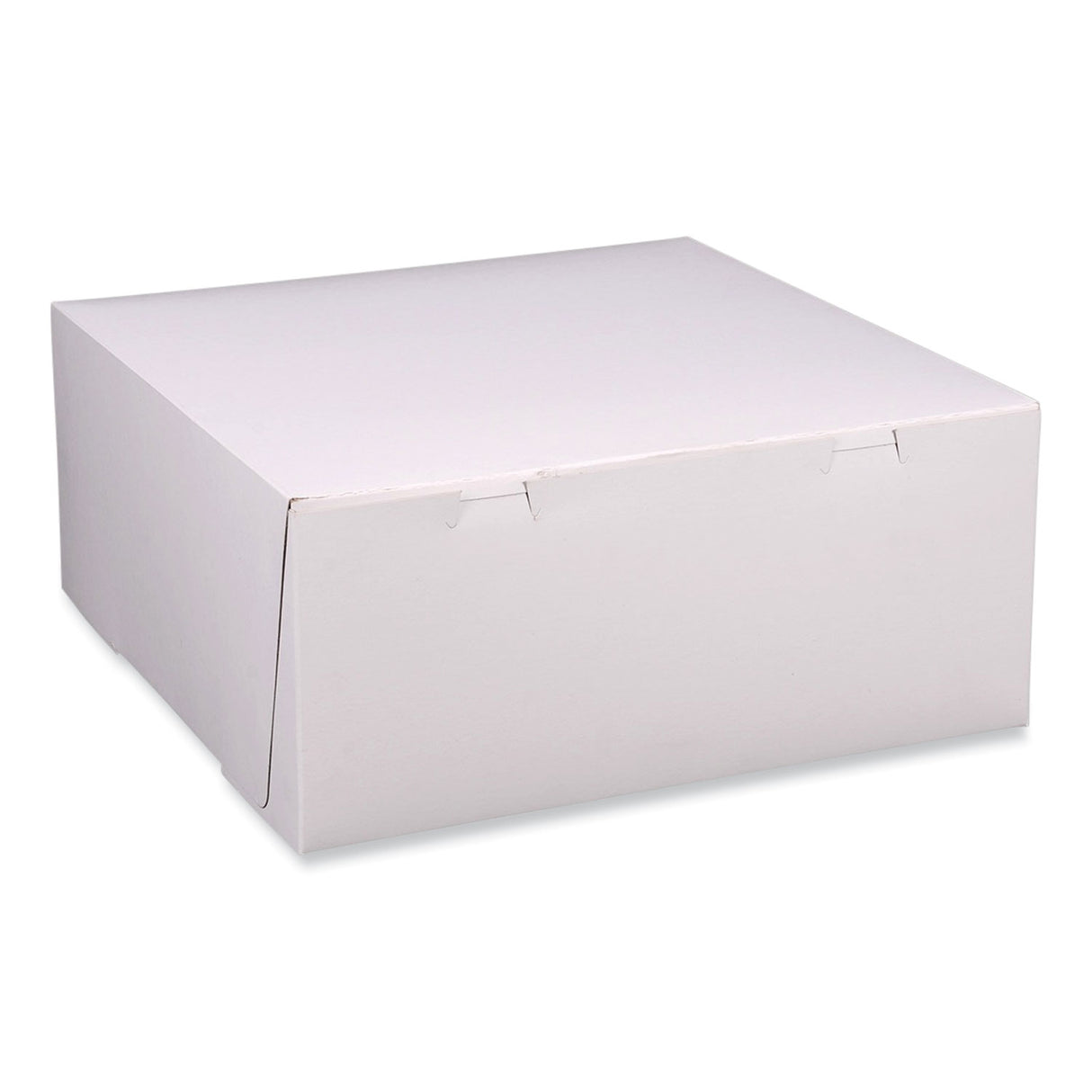 SCT Bakery Boxes, Standard, 12 x 12 x 5, White, Paper, 100/Carton (1587)