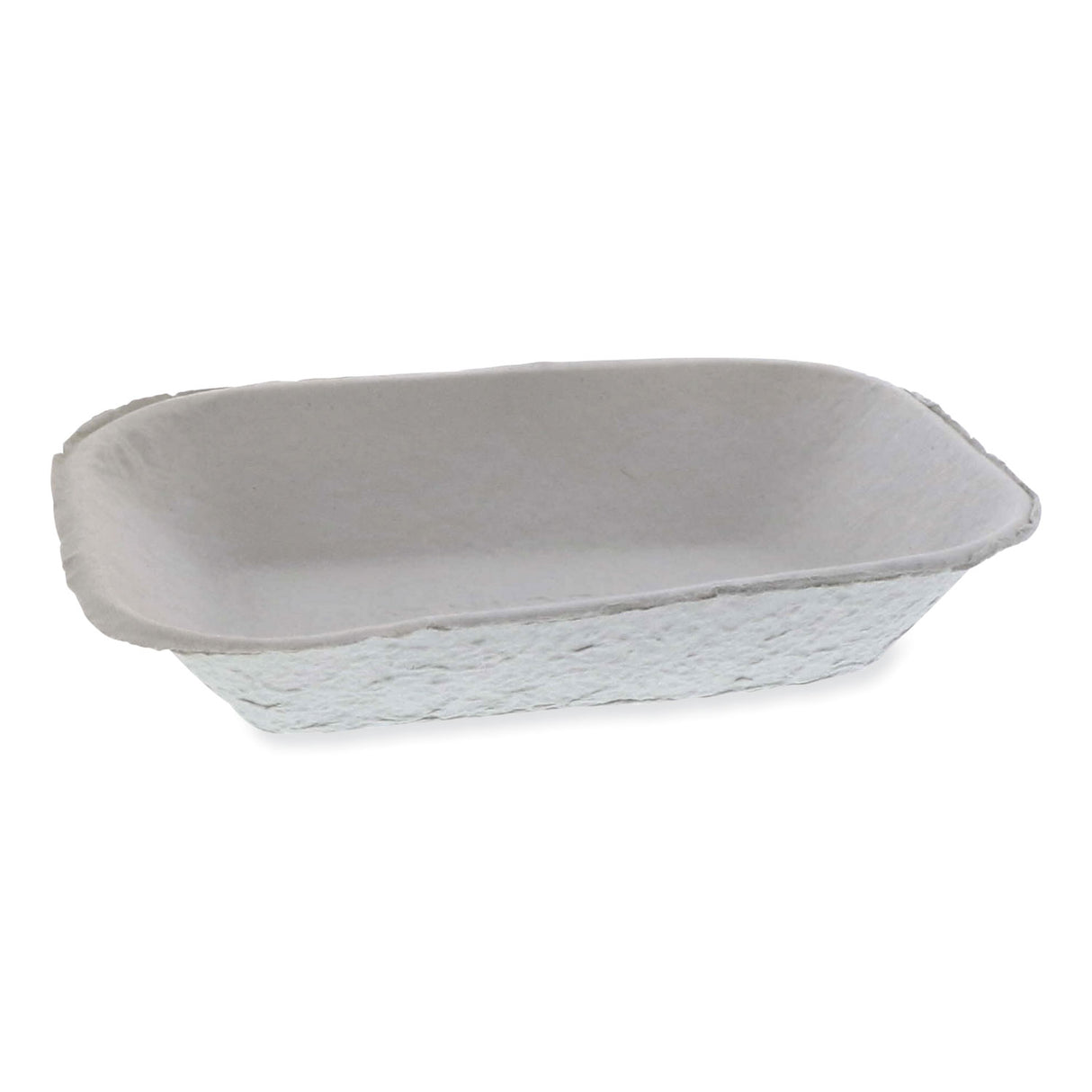 Pactiv EarthChoice Pulpex Steep Wall Food Tray, 9.13 x 6.88 x 1.75, Natural, Paper, 460/Carton (M633524Y)