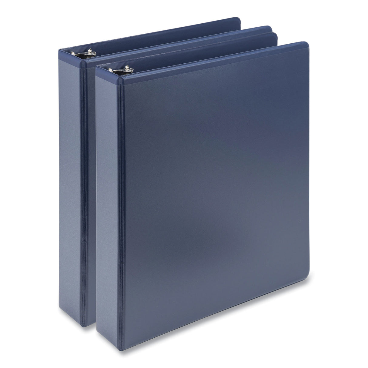 Samsill Earth's Choice Plant-Based BOHO D-Ring View Binders, 1.5" Capacity, 11 x 8.5, Indigo, 2/Pack (U69541)