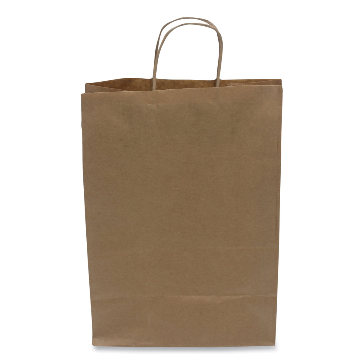 Kari-Out Kraft Paper Bags, Natural Kraft Flat Handles, 10" x 6" x 13", Natural, 250/Carton (1200110)