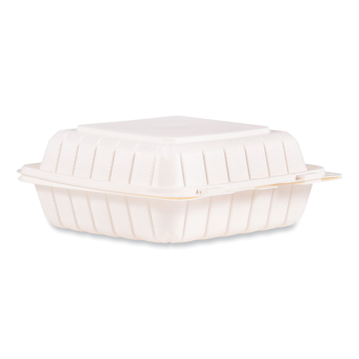 Dart Hinged Lid Containers, Single Compartment, 8.25 x 8 x 3, White, Plastic, 150/Carton (85MFPPHT1R)