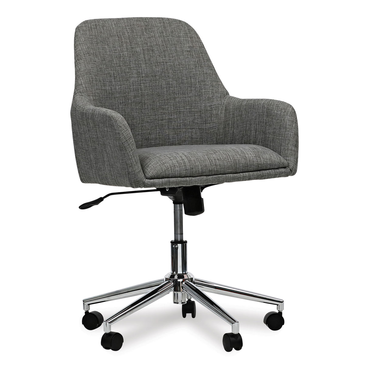 Workspace by Alera Mid-Century Task Chair, Supports Up to 275 lb, 18.9" to 22.24" Seat Height, Gray Seat, Gray Back (ALEWS4241)
