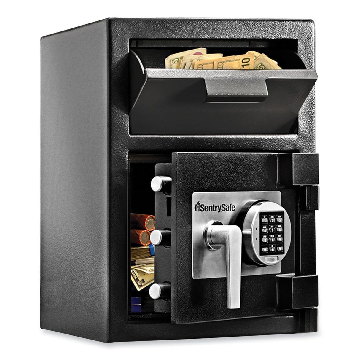 SentrySafe Digital Depository Safe, Large, 0.94 cu ft, 14w x 15.6d x 20h, Black (DH074E)