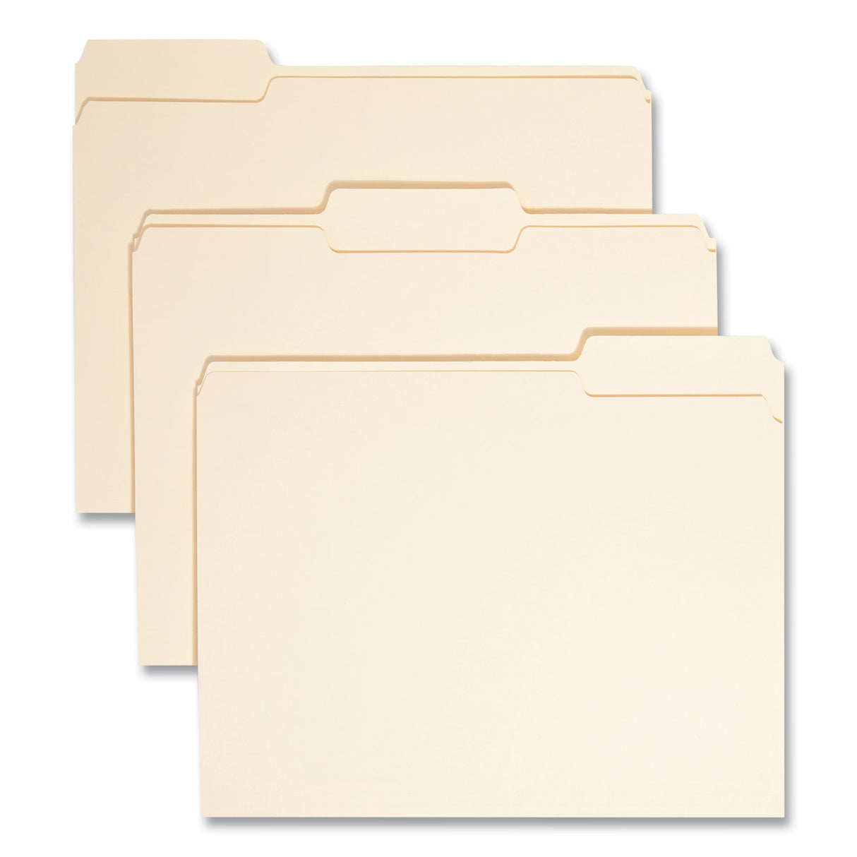 Smead Manila File Folders, 1/3-Cut Tabs: Assorted, Letter Size, 0.75" Expansion, Manila, 100/Box (10330)