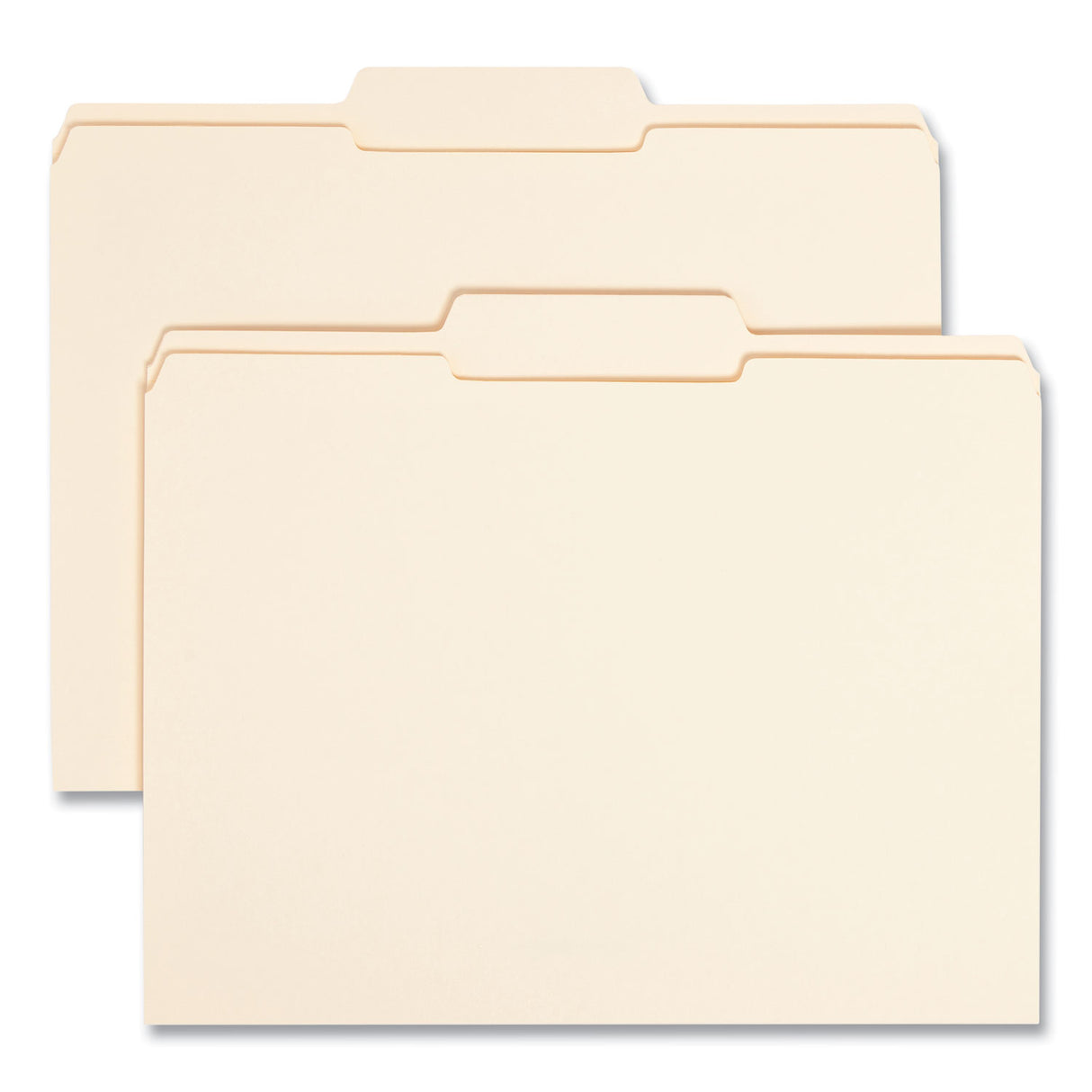 Smead Reinforced Tab Manila File Folders, 1/3-Cut Tabs: Center Position, Letter Size, 0.75" Expansion, 11-pt Manila, 100/Box (10336)