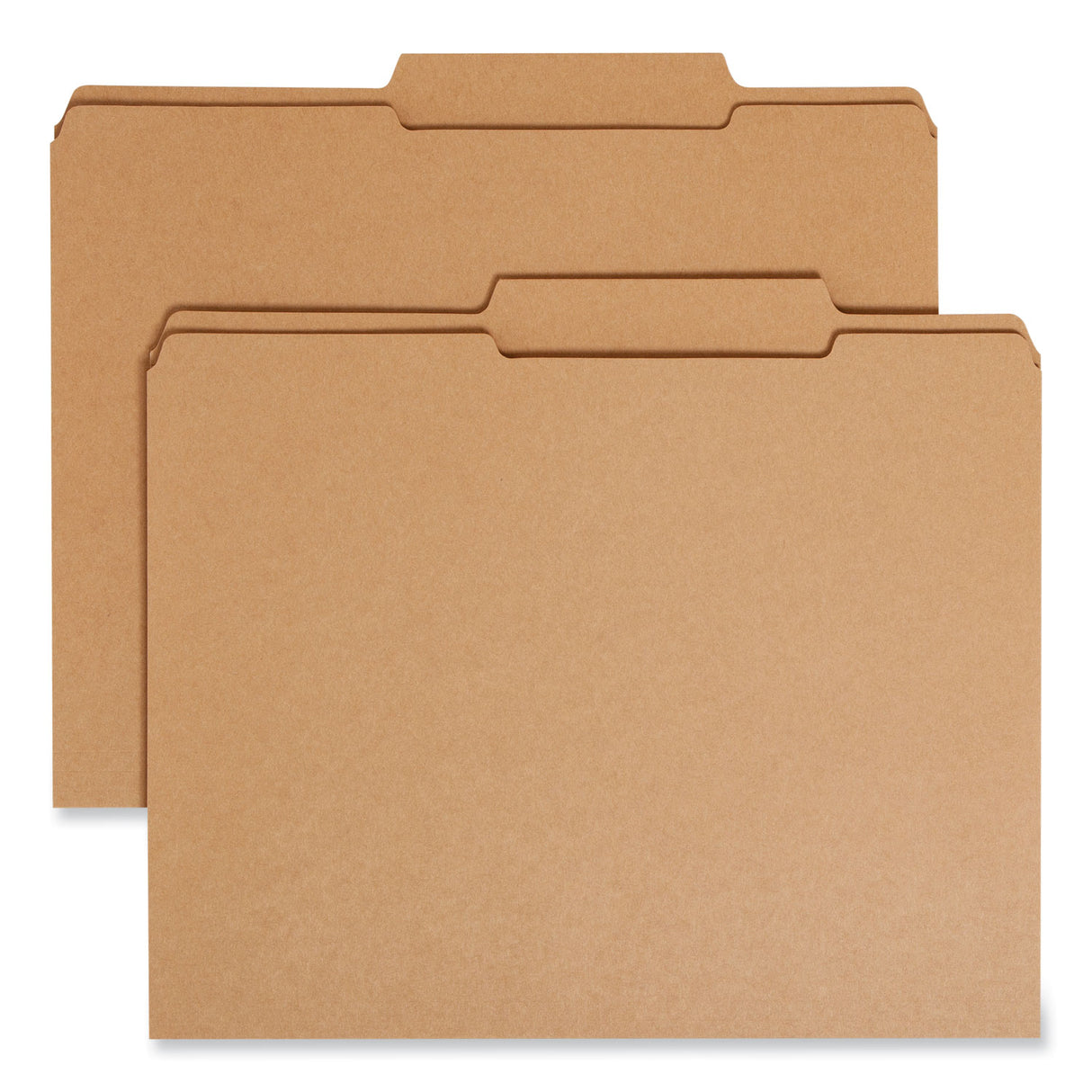 Smead Guide Height Reinforced Heavyweight Kraft File Folder, 2/5-Cut Tabs: Right of Center, Letter, 0.75" Expansion, Brown, 100/Box (10776)