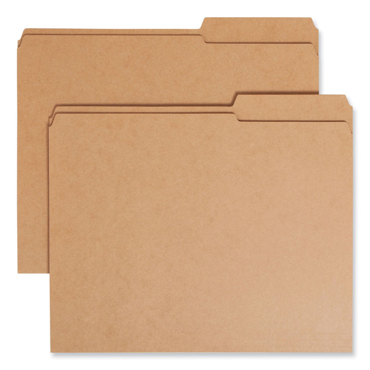 Smead Guide Height Reinforced Heavyweight Kraft File Folder, 2/5-Cut Tabs: Right of Center, Letter, 0.75" Expansion, Brown, 100/Box (10786)