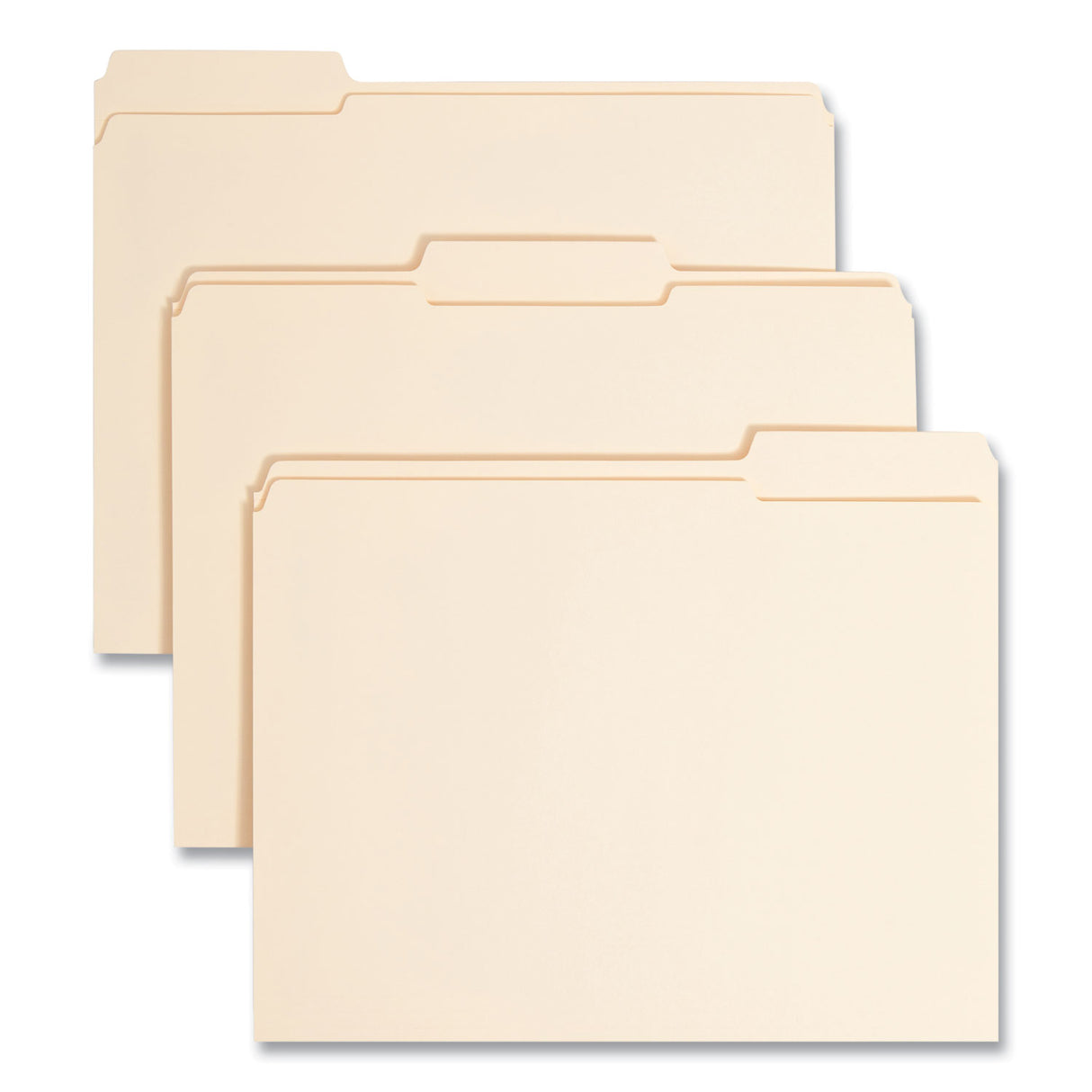 Smead Top Tab Fastener Folders, 1/3-Cut Tabs: Assorted, 0.75" Expansion, 1 Fastener, Letter Size, Manila Exterior, 50/Box (14534)