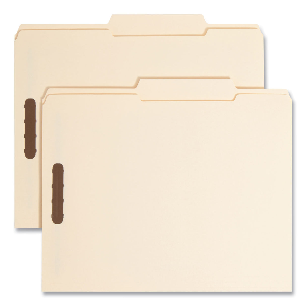 Smead Top Tab Fastener Folders, 1/3-Cut Tabs: Right, 0.75" Expansion, 2 Fasteners, Letter Size, Manila Exterior, 50/Box (14538)