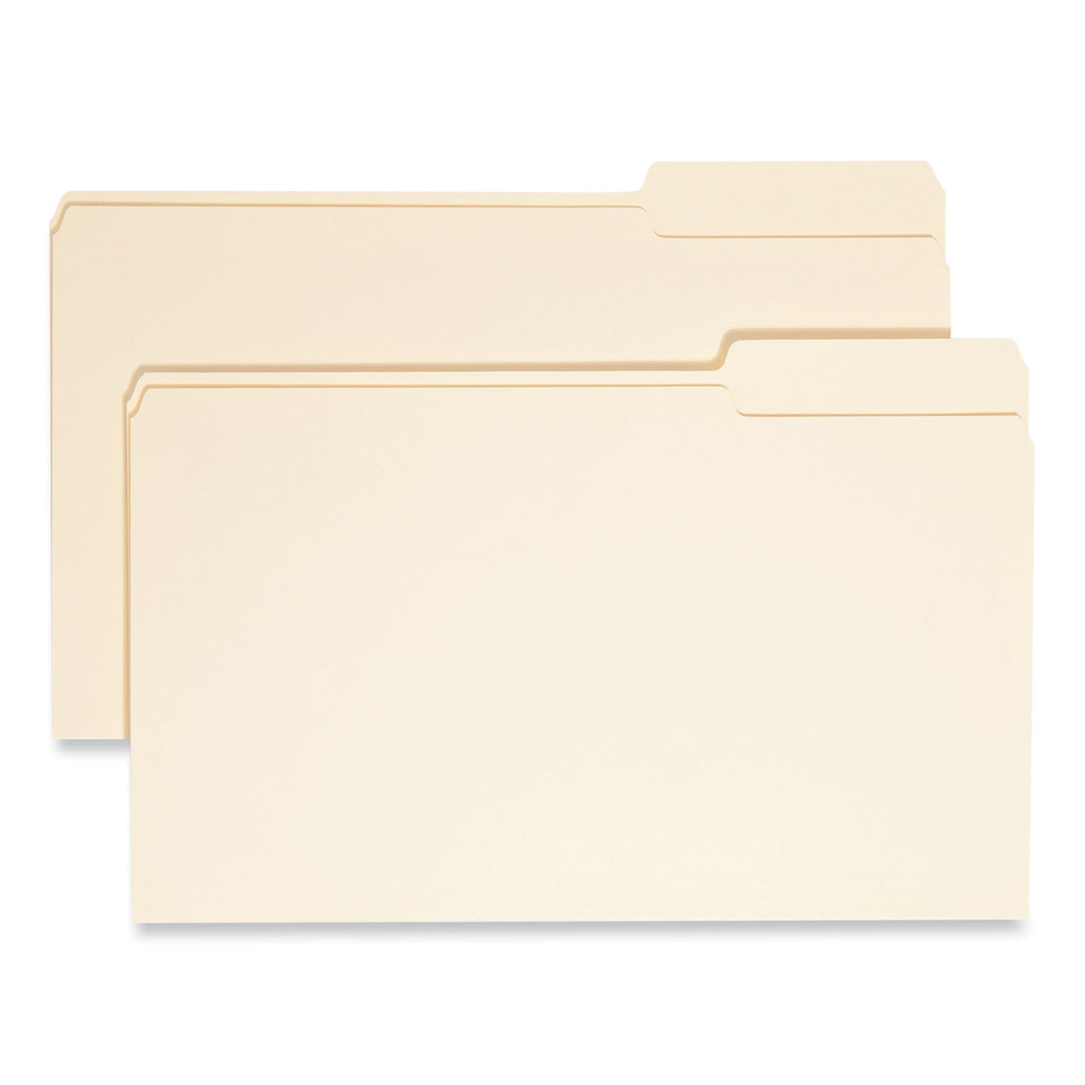 Smead Manila File Folders, 1/3-Cut Tabs: Right Position, Legal Size, 0.75" Expansion, Manila, 100/Box (15333)