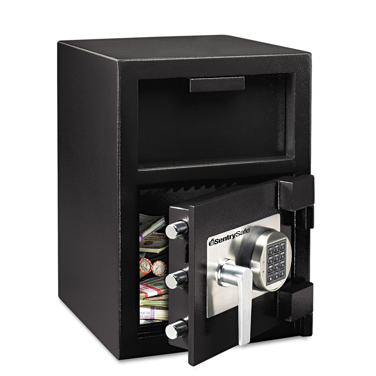 SentrySafe Digital Depository Safe, Extra Large, 1.3 cu ft, 14w x 15.6d x 24h, Black (DH109E)