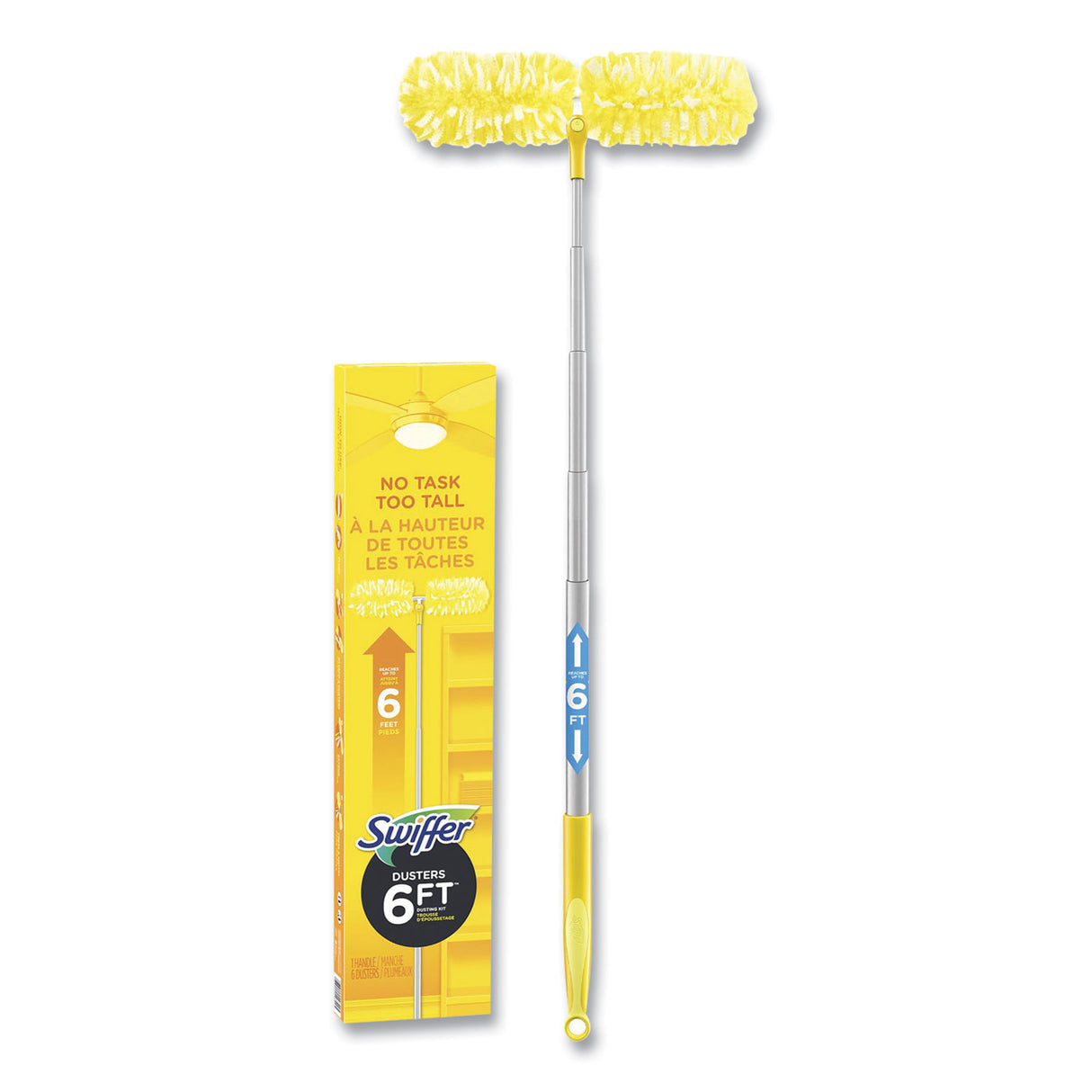 Swiffer 360 Heavy Duty Extendable Starter Dusting Kit, 6 ft Handle (49899)