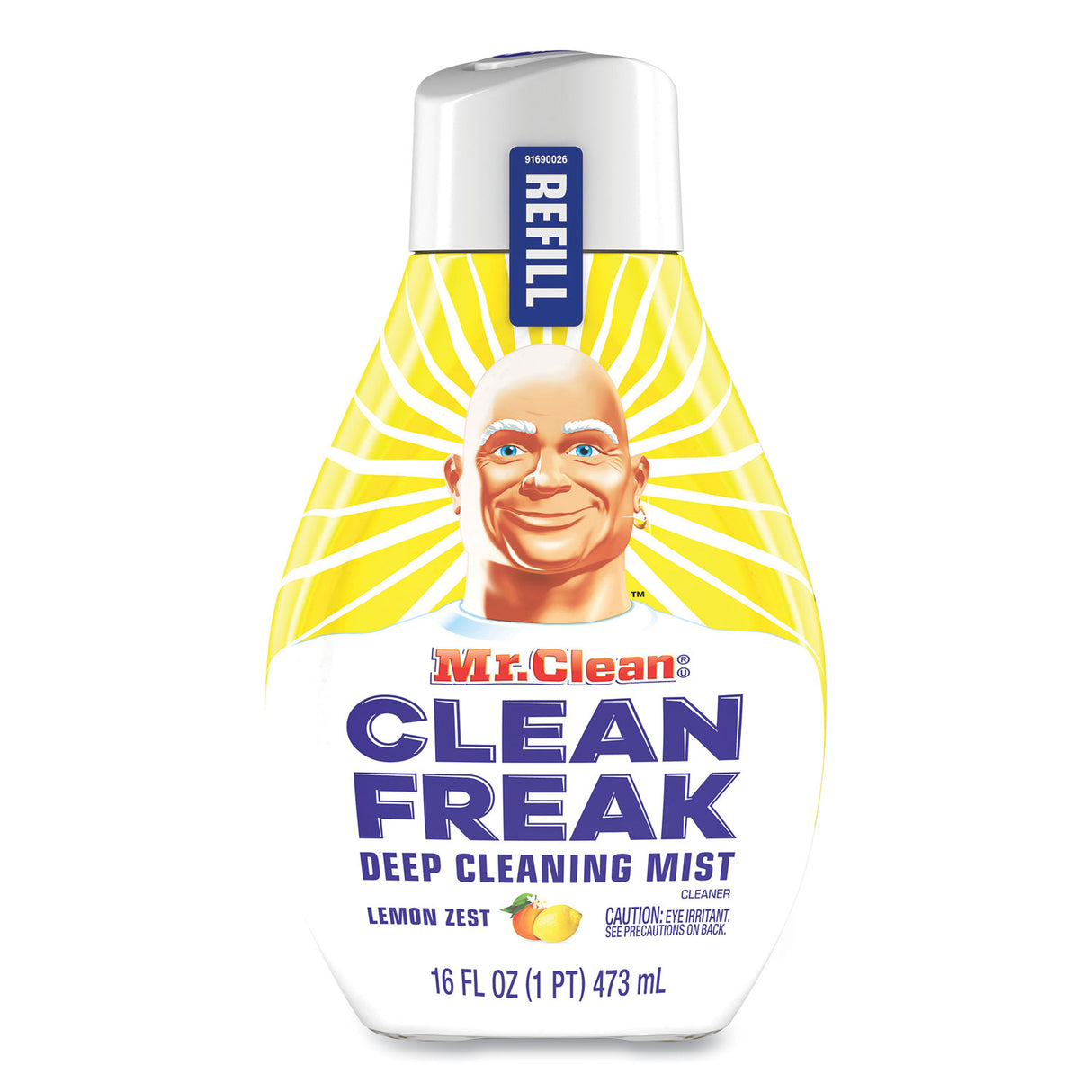 Mr. Clean Clean Freak Deep Cleaning Mist Multi-Surface Spray Refill, Lemon Zest, 16 oz Refill Bottle (79130)