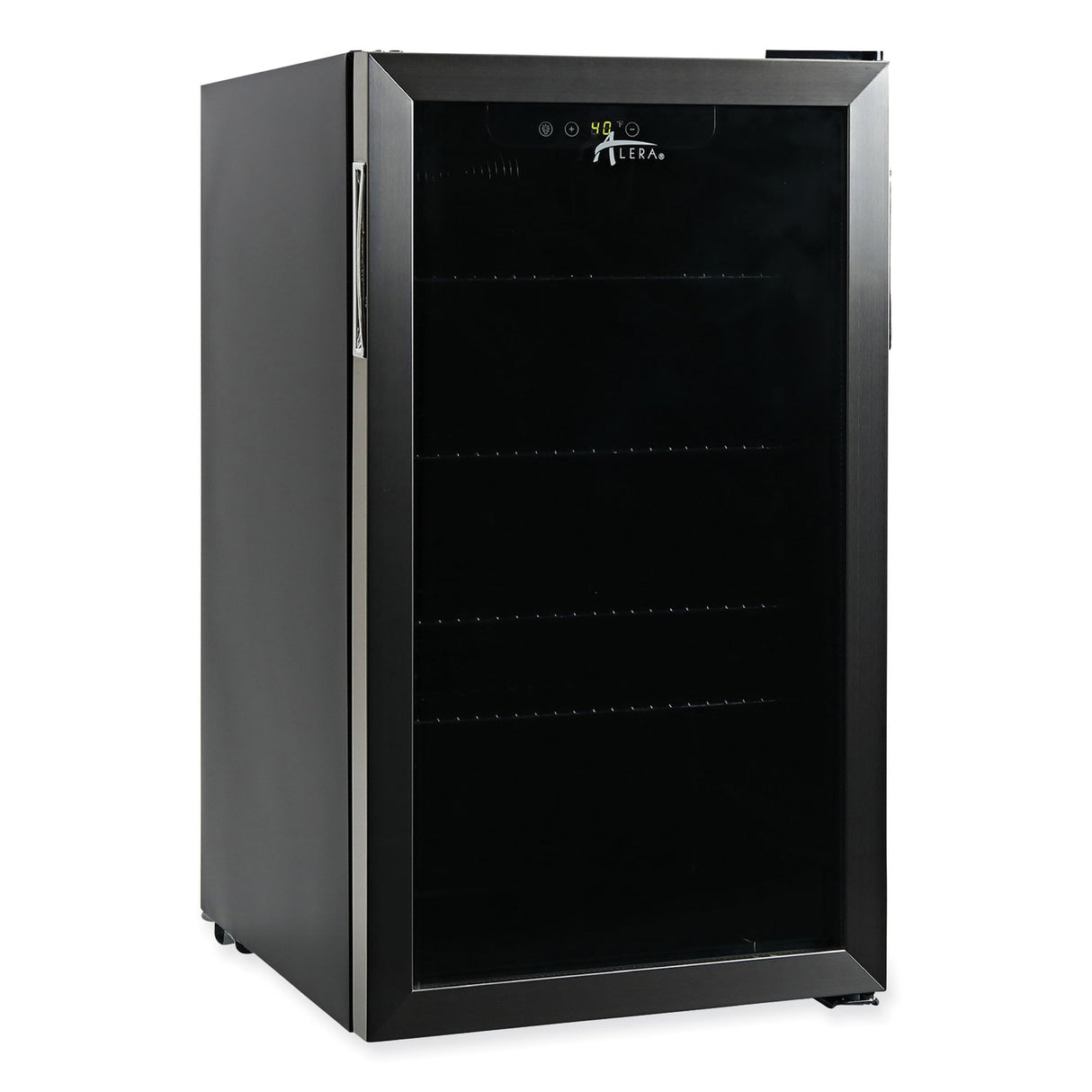 Alera 3.4 Cu. Ft. Beverage Cooler, Stainless Steel/Black (ALERFBC34)