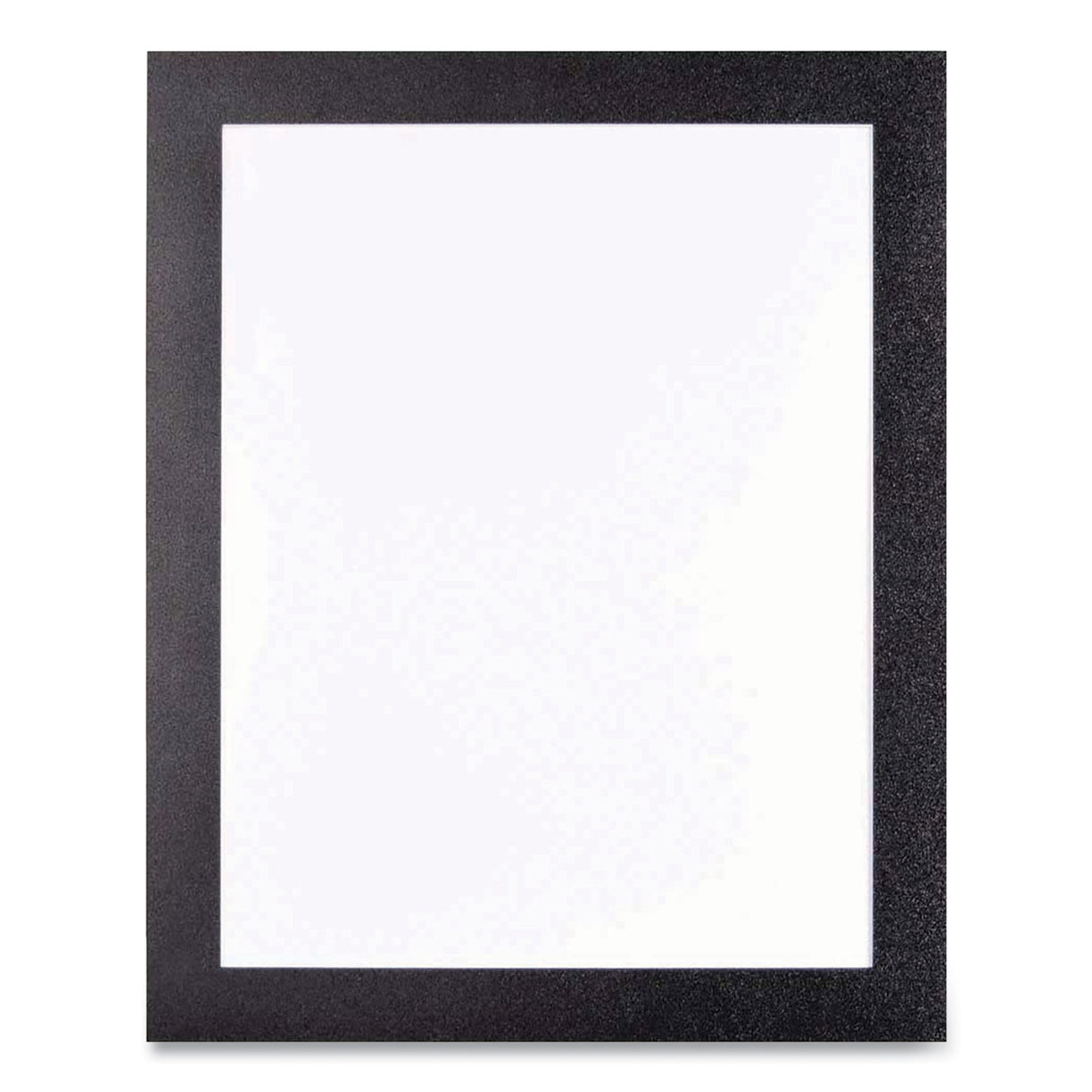Deflecto Self Adhesive Sign Holders, 8.5 x 11 Insert, Clear with Black Border, 2/Pack (68776B)