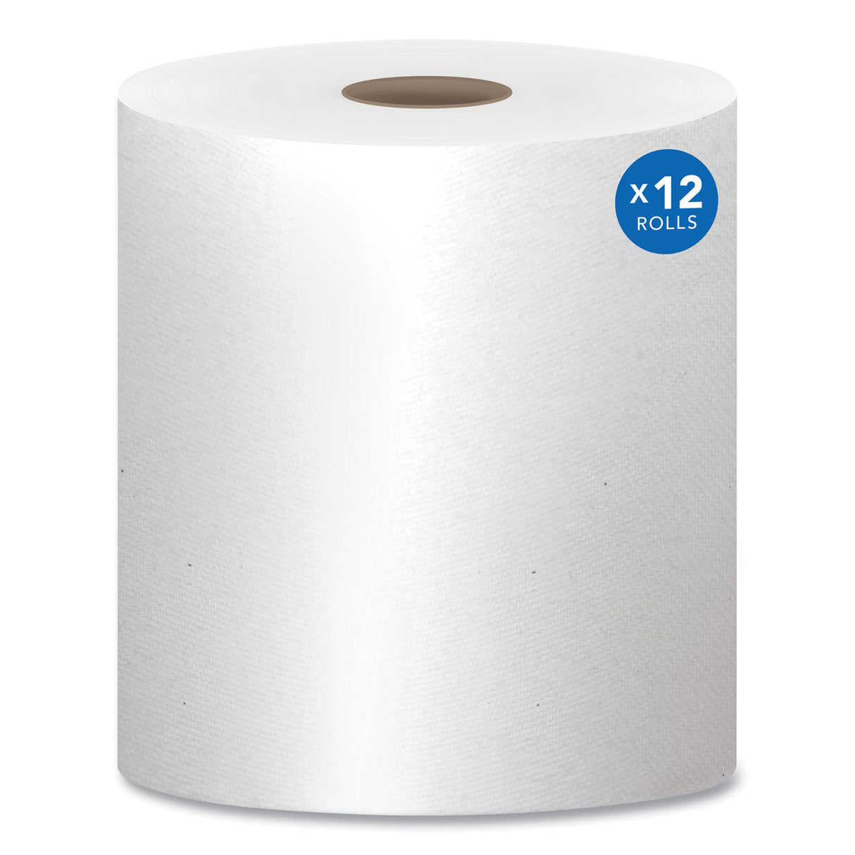 Scott Essential 100% Recycled Fiber Hard Roll Towel, 1-Ply, 8" x 800 ft, 1.5" Core, White, 12 Rolls/Carton (01052)