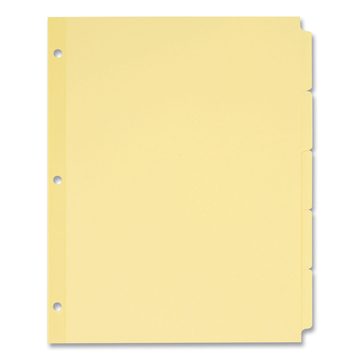 Avery Write and Erase Plain-Tab Paper Dividers, 5-Tab, 11 x 8.5, Buff, 36 Sets (11501)