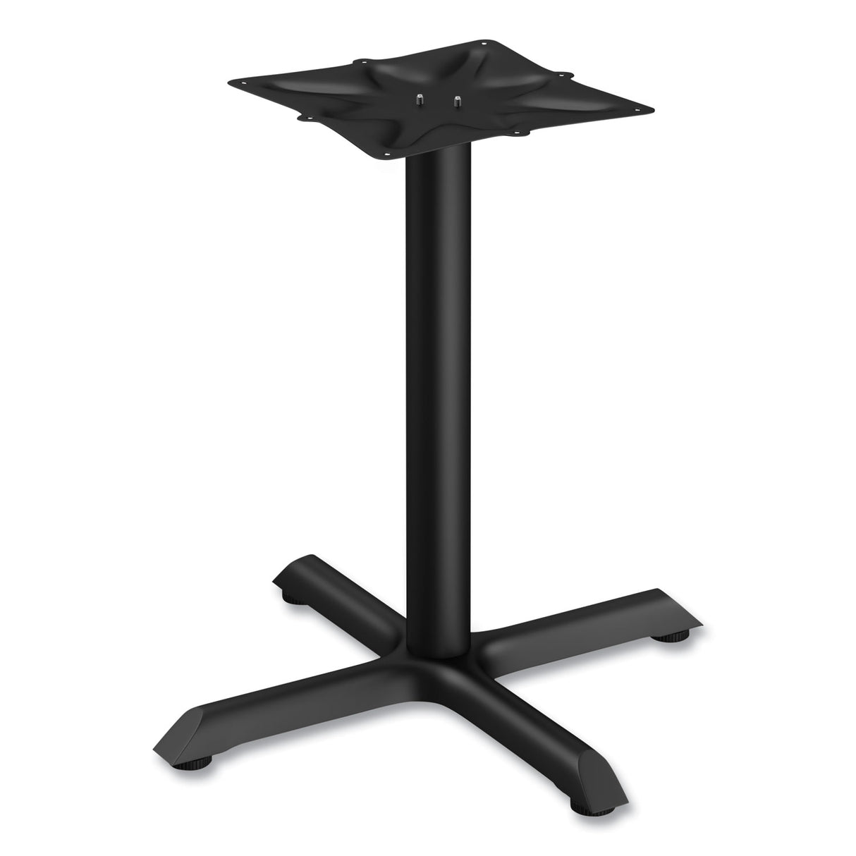 Alera Hospitality Series Single-Column Bases, 27.5" Diameter, 28.5"h, 300 lb Cap, Steel, Black (ALETBH283B)