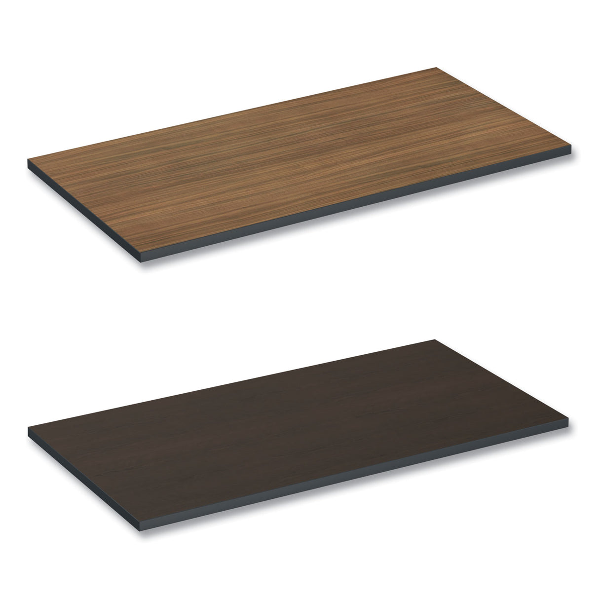 Alera Reversible Laminate Table Top, Rectangular, 47.63w x 23.63d, Espresso/Walnut (ALETT4824EW)