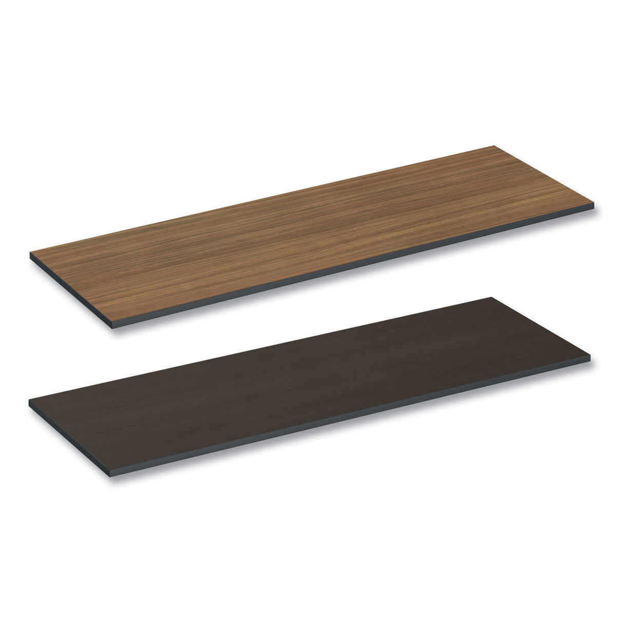 Alera Reversible Laminate Table Top, Rectangular, 71.5w x 23.63d, Espresso/Walnut (ALETT7224EW)