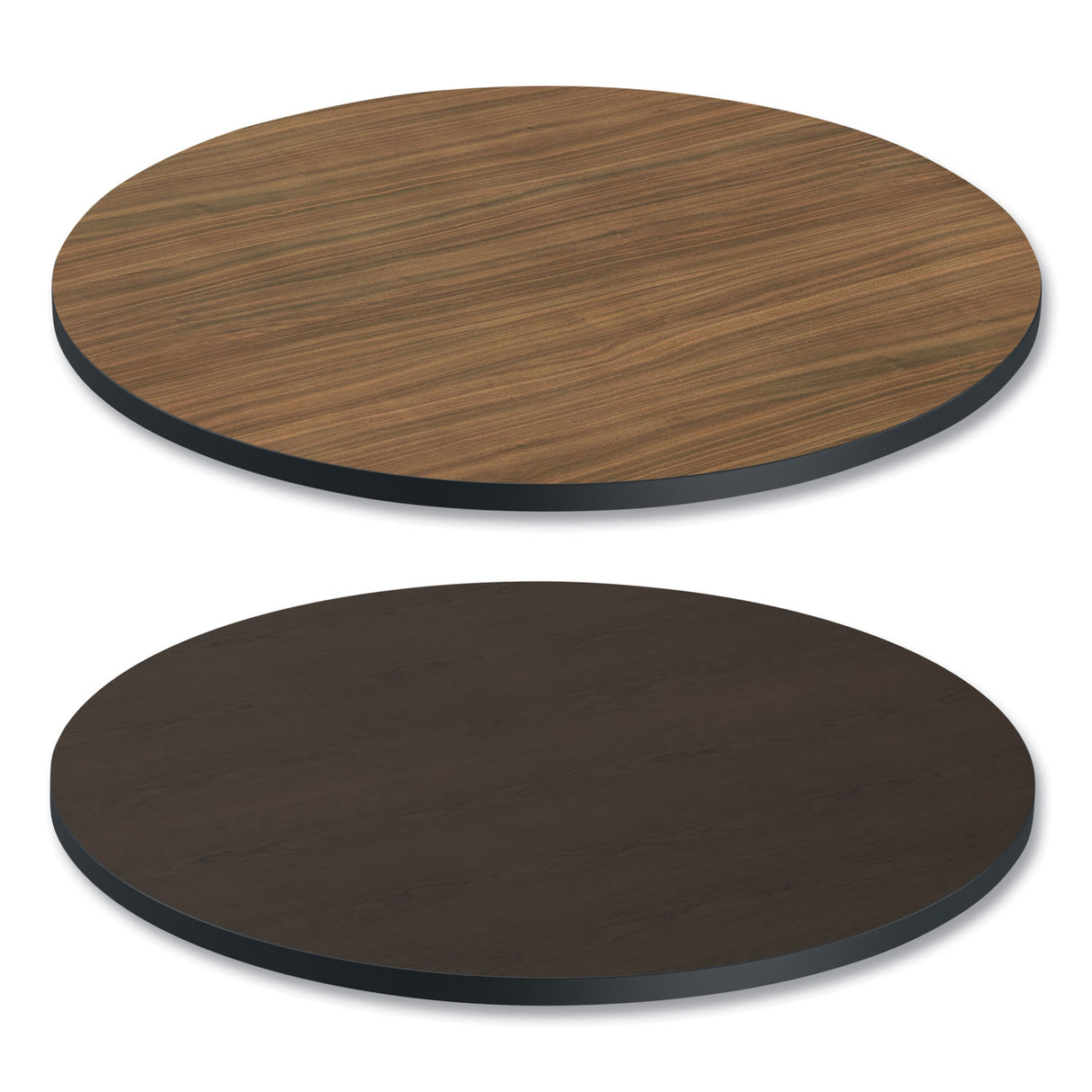Alera Reversible Laminate Table Top, Round, 35.5" Diameter, Espresso/Walnut (ALETTRD36EW)