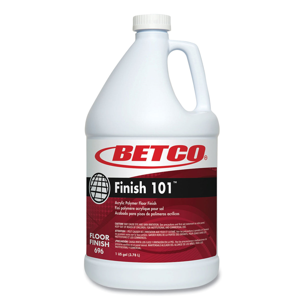 Betco Finish 101 Floor Finish, 1 gal Bottle, 4/Carton (6960400)
